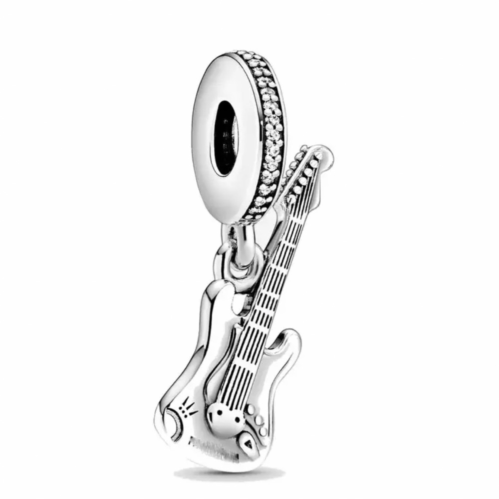 NWOT Electric Guitar Dangle Charm Sterling Silver 925